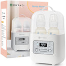 Bottle Warmer, HIYAKOI Fast Baby Bottle Warmer for Breastmilk with Smart Temperature Control, Keep 24H, Sterili-zing, Heat Baby Food, Thaw, Double Bottle Warmer for All Bottles by TinyTreasures Baby Boutique