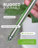 RAINPOINT Soil Moisture Meter for Plants - Accurate Plant Water Meter for Houseplants and Outdoor Plants,Gardening,Farming,No Batteries Needed(White by GreenHaven Gardens