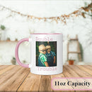 Personalized Mother's Day Coffee Mug, Custom Mum Photo Text 11 Oz Ceramic Mug, Customized Mom Gift Idea Picture Name Cup, Taza Cafe Personalizadas Fotos, Cute Gifts Mom Women Dad Men, Pink by TinyTreasures Baby Boutique