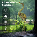 VEWOGARDEN Heron Outdoor Statues Metal Crane Garden Sculptures & Statues for Yard Lawn Patio Pool Outside Decorations, Green by GreenHaven Gardens