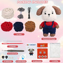 Crochet Animal Kit – 10in Adorable DOG, Amigurumi Crochet Kit For Intermediate Advanced Level, Kids Knitting Kit With Detailed Videos Tutorials, Yarn, Crochet Hook, Best Gift For Crochet Lovers(DOG) by TinyTreasures Baby Boutique