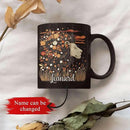 Personalized Lion Lover Cup with Vibrant Floral, Custom Name Coffee Mug 11oz or 15oz, Custom Nature Inspired Ceramic Cup, Artistic Lion Black Coffee Mug, Gifts for Women, Men by CozyNest Decor