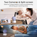 BOIFUN Additional Baby Camera Specifically Compatible with Baby2TM Video Baby Monitor, 360° Camera with Night Light, Auto Tracking, AI Motion & Sound Detection, Two-Way Audio by TinyTreasures Baby Boutique