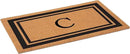 Calloway Mills 152963048C Black Border 30" x 48" Monogram Doormat Letter (C) by CozyNest Decor