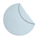 Byrd & Blume Round Baby Play Mat, Organic Cotton Soft Padded Nursery Floor Mat, Safe Hypoallergenic Baby Mat, Reversible, Foldable, Portable Infant Tummy Time Mat Fits Tents & Playpens (40"x40") Blue by TinyTreasures Baby Boutique