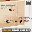SpaceAid Bamboo Pull Out Spice Rack Organizer for Cabinet, Heavy Duty Slide Out Seasoning Kitchen Pantry Sliding Vertical Organization, 5.1" Wide, 2 Drawers(2" Wide), 1-Tier, Natural by CozyNest Decor