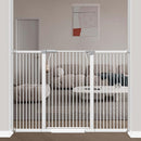 40.5" Extra Tall Baby Gate for Doorways, Extra Wide 60.3"-62.9" Large Dog Pet Gate for Stairs Indoor Outdoor Adjustable Safety Child Toddler Gate Metal Puppy Barrier Walk Throughs for Kids, White by TinyTreasures Baby Boutique