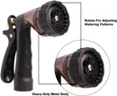 GREEN MOUNT Water Hose Nozzle Spray Nozzle, Metal Garden Hose Nozzle with Adjustable Spray Patterns, Perfect for Watering Plants, Washing Cars by GreenHaven Gardens