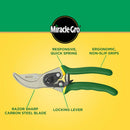 Miracle-Gro 2-Piece Pruning Shears Set – Includes 8 in. Bypass Pruner for Live Plants and 8 in. Anvil Pruner for Dry Stems – Sharp Carbon Steel Blades and Comfort Grip Handles for Garden and Yard Use by GreenHaven Gardens
