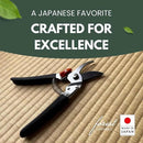 Saboten 7.9" Japanese Pruning Shears - forest Originals, Premium Steel Blades, Made in Japan, Rust Resistant, Gardening Scissors with Duracon Safety Lock by GreenHaven Gardens