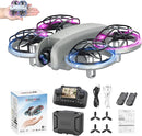 K100Max Mini Drones With Camera For Kids And Begginers, Indoor Small Helicopter Plane Quadcopter With Screen Remote Controller, Gift Toy for Boys and Girls, Headless Mode, 2 Batteries(Gray) by TinyTreasures Baby Boutique