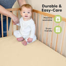 KeaBabies 2-Pack Organic Crib Sheets for Boys, Girls - 52x28 Fitted Crib Mattress Sheet Neutral, Breathable Jersey Cotton Cover for Baby Bed, Toddler Mattress, Soft & Cute Prints (Khaki) by TinyTreasures Baby Boutique