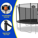 SKYUP Tranpoline 1500LBS 16 15 14 12 10 8 FT Tranpoline for 7-10 Kids and Adults, Windproof Outdoor Tranpoline with Enclosure Net, Basketball Hoop, Easy to Install & Last Long - ASTM Approved by TinyTreasures Baby Boutique
