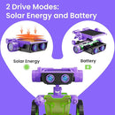 Sillbird Solar Building Robot Kit STEM Gift for Boys Aged 8-12, DIY 15-in-1 Science Educational Toys for Kids Birthday, Solar or Battery Powered Robotic Set with 212 Pieces by TinyTreasures Baby Boutique