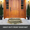 Welcome Door Mats 24"x36" Heavy Duty Front Door Mat Outdoor Large Doormats with Non-Slip Rubber Backing Outdoor Welcome Mats for Front Door Entryway,Garage,Patio,High Traffic Area by CozyNest Decor