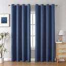 ChrisDowa Blackout Curtains 80 Inches Long 2 Panels Set for Living Room, Grommet Thermal Insulated Room Darkening Curtains for Bedroom (Stone Blue, 52 x 80 Inch) by CozyNest Decor