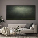 SIGNWIN 24"x46" Extra Large Framed Wall Art Moody Green Abstract Cloudscape, Minimalist Atmospheric Print for Home Living Room Bedroom Decor (Frame Assembly Required) by CozyNest Decor