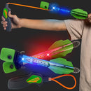 Light Up Foam Rocket Toys for Kids: Best LED Rocket Launcher Slingshot Lights Up & Makes Noise! for Boys & Girls. Outdoor Toy Party Favors Easter Stuffers & Great Gifts for Ages 8 9 10 11 12 13 & Up by TinyTreasures Baby Boutique