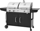 Royal Gourmet ZH3002N Propane Gas and Charcoal Grill Combo, Dual Fuel BBQ Grill with 2 Side Shelves for Outdoor Patio Garden Backyard Barbecue, 20,000 BTUs, Silver & Black by GreenHaven Gardens