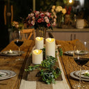 Homemory Flameless Candles with Timer and Remote Control, Battery Operated LED Candles, Realistic Fake Plastic Candles for Wedding, Festival, Home Decor, Waterproof Outdoor, D3”H4”6”8” by CozyNest Decor