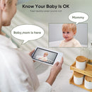 bonoch MegaView Baby Monitor with Camera and Audio, 7" 720P HD Video Baby Monitor No WiFi, 6000mAh Battery, VOX Mode, Auto Night Vision, Hack Proof, Remote PTZ, Baby Camera Monitor by TinyTreasures Baby Boutique