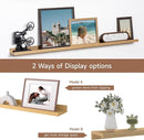 Fun Memories Picture Ledge Shelf, 48 Inch Floating Shelves Set of 2, Large Nursery Book Shelves for Toys Storage, Kids Bookshelf Wall Mounted for Wall Decor Books Photo Frames, Oak by TinyTreasures Baby Boutique