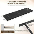 48" Floating Shelves for Wall, 12" Deep Slim Black Floating Shelves, Wall-Mounted Shelves for Bedroom, Living Room, Kitchen, Bathroom - Set of 2 by CozyNest Decor