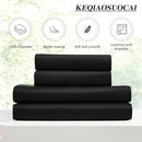 KEQIAOSUOCAI 72 Inch Wide Black Pinch Pleated Curtains 72 x 108, Thermal Insulated Noise Cancelling Living Room Office Drapes 108 Inches Long, Patio Sliding Glass Door Window Curtain 2 Panels by TinyTreasures Baby Boutique