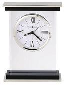 Howard Miller Bryant Tabletop Clock – Modern Desk Clock with Silent Sweep Seconds Luminous Hands Roman Numeral Markers & Bracket Style Design Satin Finish for Home Office & Desktop Decor by CozyNest Decor