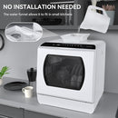 Hermitlux Countertop Dishwasher, 5 Washing Programs Portable Dishwasher With 5-Liter Built-in Water Tank For Glass Door by TinyTreasures Baby Boutique
