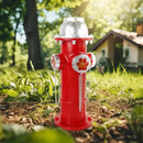 Fake Fire Hydrant Statues for Dogs to Pee On, 14.5" Solar Light Fire Hydrant with Glowing Paw Prints for Garden Statues Lawn Outdoor Decorations by GreenHaven Gardens