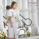 Collapsible Baby Bathtub for Newborn to Toddler (0-18 Month) - Portable Baby Bath Tub for Travel, Newborn Bathtub with Soft Towel and Floating Cushion (Gray) by TinyTreasures Baby Boutique
