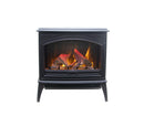 Amantii E50-NA Lynwood Series - 50 cm Freestand Electric Stove Featuring a Cast Iron Frame and a 10 Piece Birch Log Set