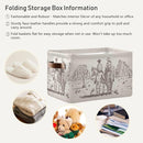 Western Desert Cowboy Storage Basket Cube Storage Bins Organizer Bag Collapsible Closet Shelf Baskets with handle for Baby Cloth Pet Toy Book 14.2×10.2×8.3 IN by TinyTreasures Baby Boutique
