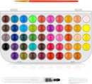 Taotree Valentines Day Gifts for Kids Adults, Easter Basket Stuffers, 48 Colors Watercolor Paint Set, Art Supplies Drawing Kit Painting Supplies Brush, Gifts for Teens Girls Boys Artists by TinyTreasures Baby Boutique