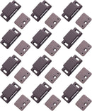 Antrader 12-Pack 10-15lbs Magnetic Cabinet Door Catch Plastic Stop Holder Closet Latch with Screws, 1.6" x 0.8" x 0.5", Brown by TinyTreasures Baby Boutique