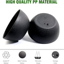 13 inch Large Hanging Planters Plant Pots for Outdoor Indoor Plants with Drainage Holes and Chain, 2 Pack Round Hanging Flower Pots for Garden Home Porch Decor, Black by GreenHaven Gardens