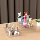 Rectangular Acrylic Display Risers 6pcs, Clear Display Storage Stands, Acrylic Display for Funko Pop Figure, Desserts, Cupcake, Toys, Collectibles, Merchandises- 12-1'', 2'', 3'', 4'', 5'', 6'' by CozyNest Decor