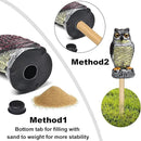 2 Packs Fake Plastic Owl Statue, Multicolor Garden Owl Statue, Plastic Statue for House, Garden, Pool, Yard. by GreenHaven Gardens