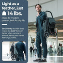 Inglesina Quid³ Stroller, Galaxy Gray - Compact Reclining Travel Stroller for Baby & Toddler 0-55 lbs, One Hand fold, Car seat Compatible, Airplane Overhead, Lightweight, Foldable, XL UPF 50+ Canopy by TinyTreasures Baby Boutique