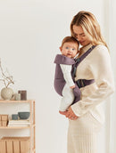 BabyBjörn Baby Carrier Mini, Cotton, Dark Purple | Newborn Carrier (7-25 lbs), Ergonomic, Easy-to-Use by TinyTreasures Baby Boutique