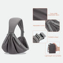 Baby Sling Carrier,Baby Carrier Newborn to Toddler,Toddler Carrier,Portable Lightweight & Spreadable Shoulder Straps (Dark Grey) by TinyTreasures Baby Boutique