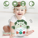 Baby Dinosaur Toys 0-3-6-12 Months, Musical Infant Toys with Light & Sounds, Soft Plush Stuffed Animal, Newborn Boys Girl 1st Birthday Shower Gift, Roly-poly Sensory Tummy Toy Easter Egg Gifts by TinyTreasures Baby Boutique