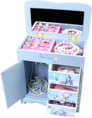 Children jewelry box for girls blue Cute bunny girls jewelry box Little girl birthday christmas Gift kids jewelry box by TinyTreasures Baby Boutique