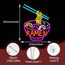 Ramen Neon Sign Dimmable LED Ramen Neon Light for Wall Decor Delicious Noodle Light Up Sign for Ramen Shop Resturant Dinning Room Kitchen (12"*15.5"USB) by CozyNest Decor