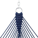Original Pawleys Island Large Navy DURACORD Rope Hammock with Extension Chains & Tree Hooks, Handcrafted in The USA, 450 LB Weight Capacity, 13 ft. x 55 in. by GreenHaven Gardens
