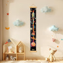 Personalized Name Growth Chart Wall Decor for Kids – Canvas Removable Height Chart Measuring Ruler 59" x 7.9" (Rocket) by TinyTreasures Baby Boutique