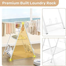APEXCHASER Drying Rack Clothing, Clothes Drying Rack Foldable, Metal Laundry Drying Rack Collapsible for Sweater Towel Indoor Outdoor, Gullwing Clothes Rack Drying with Height Adjustable Rails, White by TinyTreasures Baby Boutique