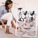 Car Seat Toys, High Contrast Black and White Toy for Infants 0-3 6 12 Months, Musical Black Fox Carseat Toys Stroller Toy for Babies Newborns by TinyTreasures Baby Boutique