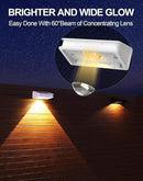 Solar Fence Lights 10 Pack, 9 Color Modes Outdoor Bulb Waterproof Led IP65, Solar Outdoor Lights for Backyard/Railing/Step/Wall/Patio/Yard (White) by GreenHaven Gardens